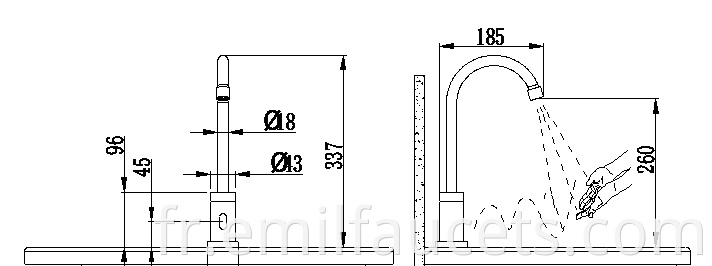  basin sink tap